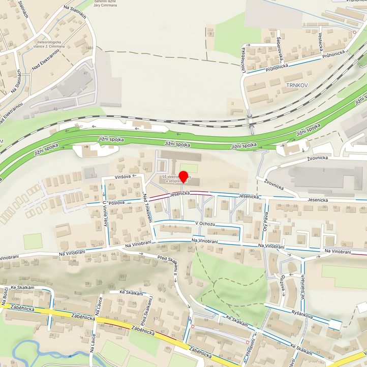 Mapa školy z Mapy.cz