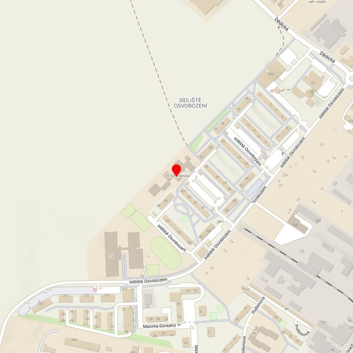 Mapa školy z Mapy.cz