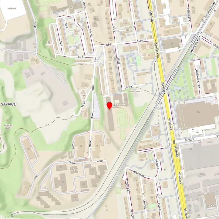 Mapa školy z Mapy.cz