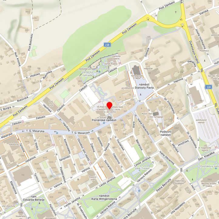 Mapa školy z Mapy.cz