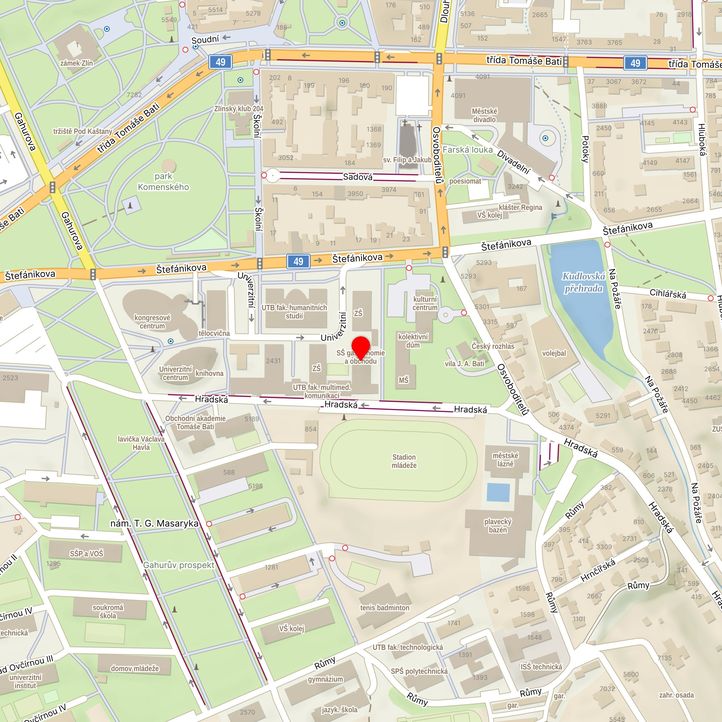 Mapa školy z Mapy.cz