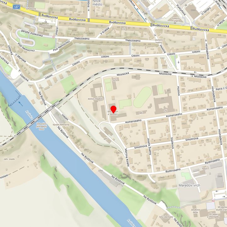 Mapa školy z Mapy.cz