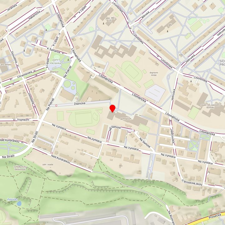 Mapa školy z Mapy.cz