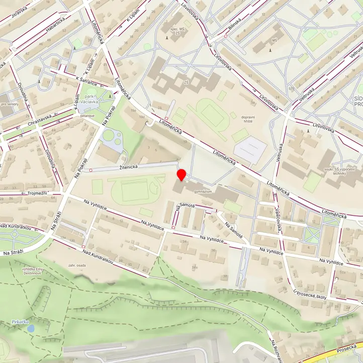Mapa školy z Mapy.cz