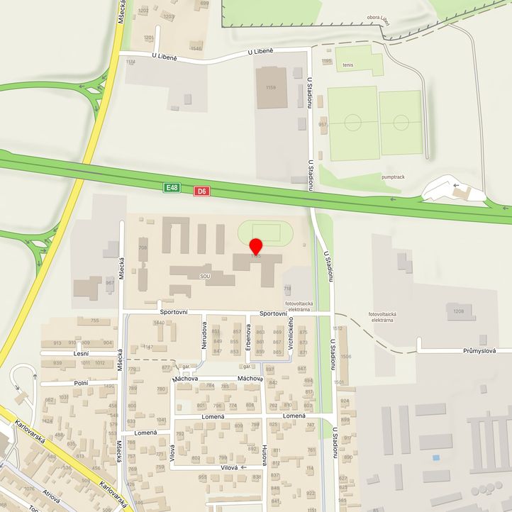 Mapa školy z Mapy.cz