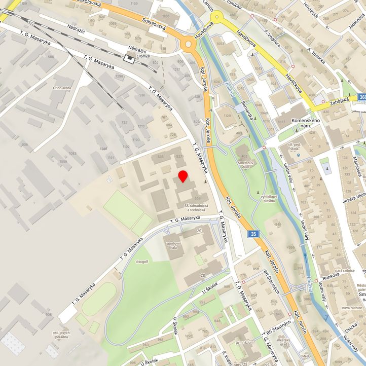 Mapa školy z Mapy.cz