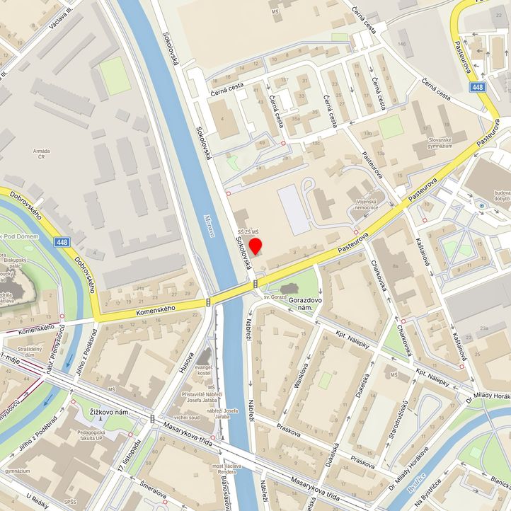 Mapa školy z Mapy.cz