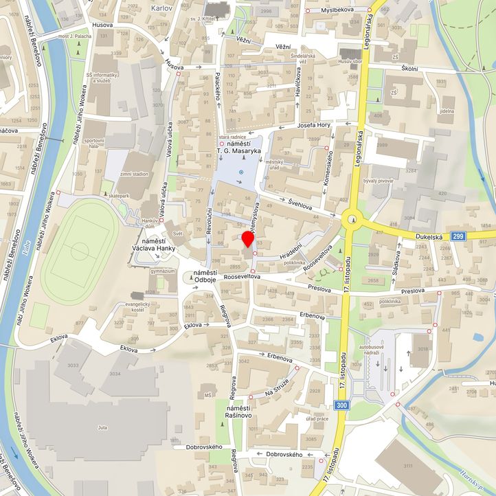 Mapa školy z Mapy.cz