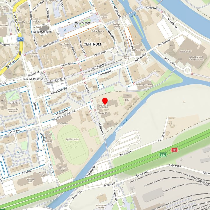 Mapa školy z Mapy.cz