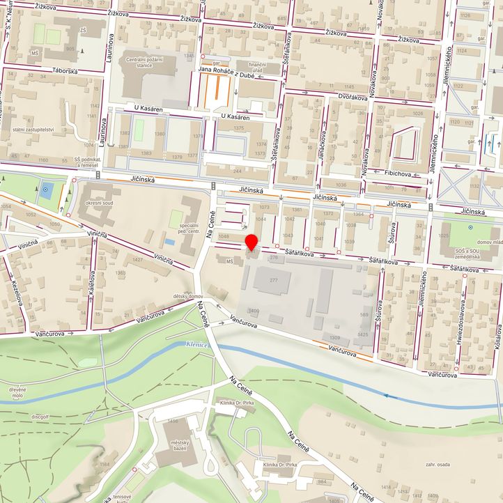 Mapa školy z Mapy.cz