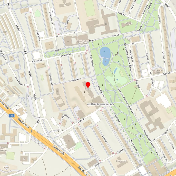 Mapa školy z Mapy.cz