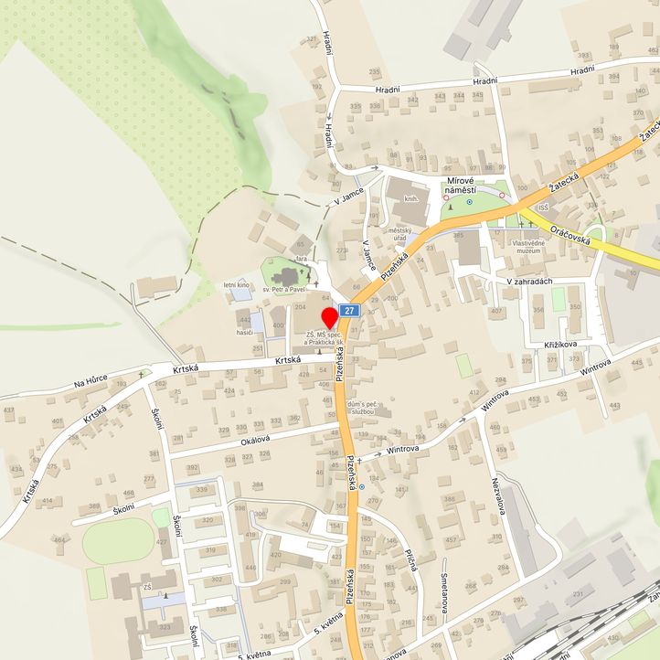 Mapa školy z Mapy.cz