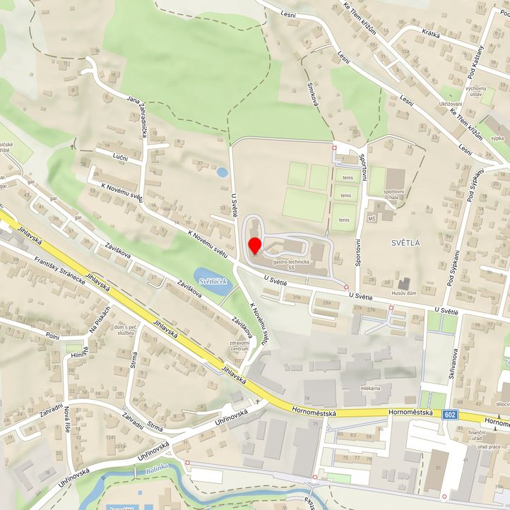 Mapa školy z Mapy.cz