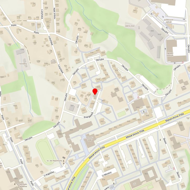 Mapa školy z Mapy.cz