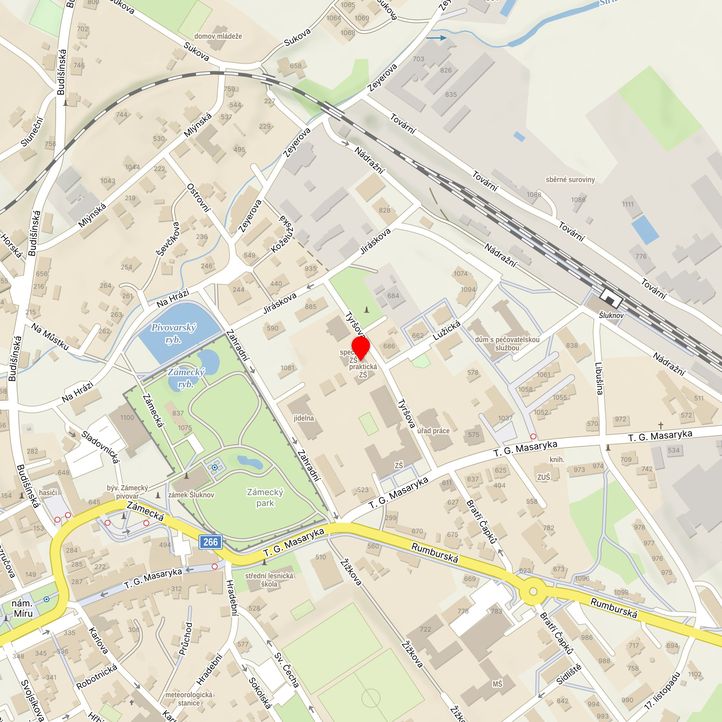 Mapa školy z Mapy.cz