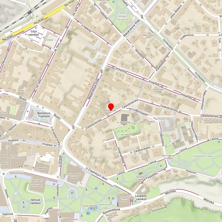 Mapa školy z Mapy.cz