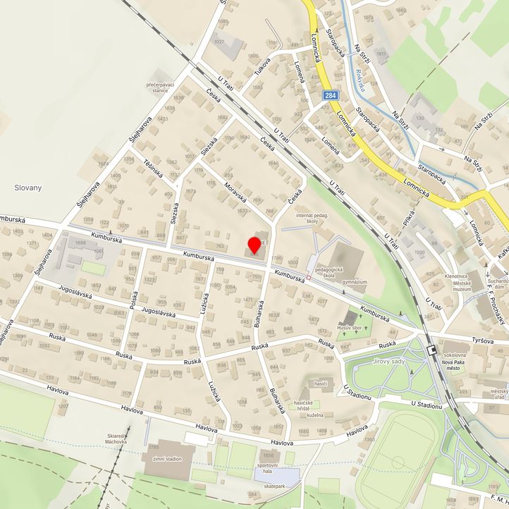 Mapa školy z Mapy.cz