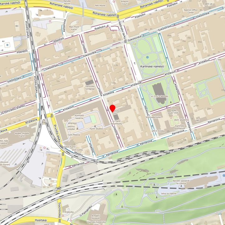 Mapa školy z Mapy.cz