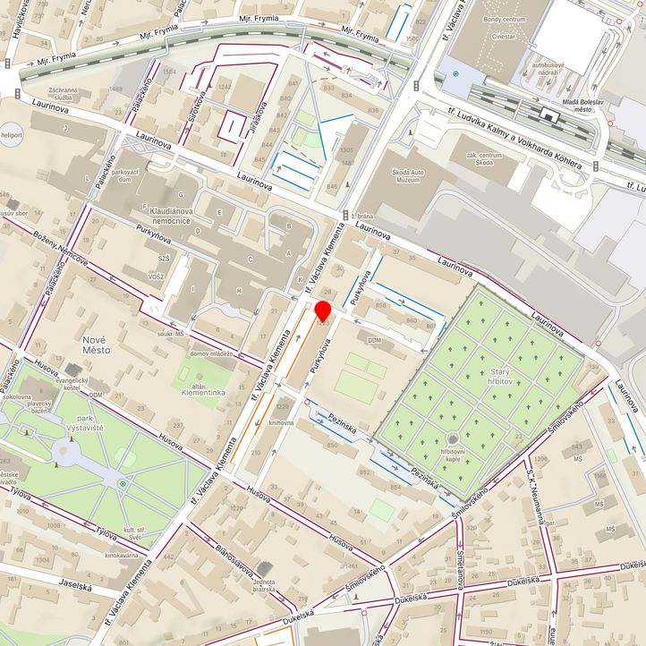 Mapa školy z Mapy.cz