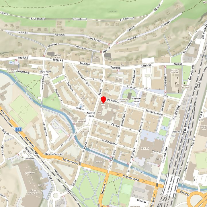 Mapa školy z Mapy.cz