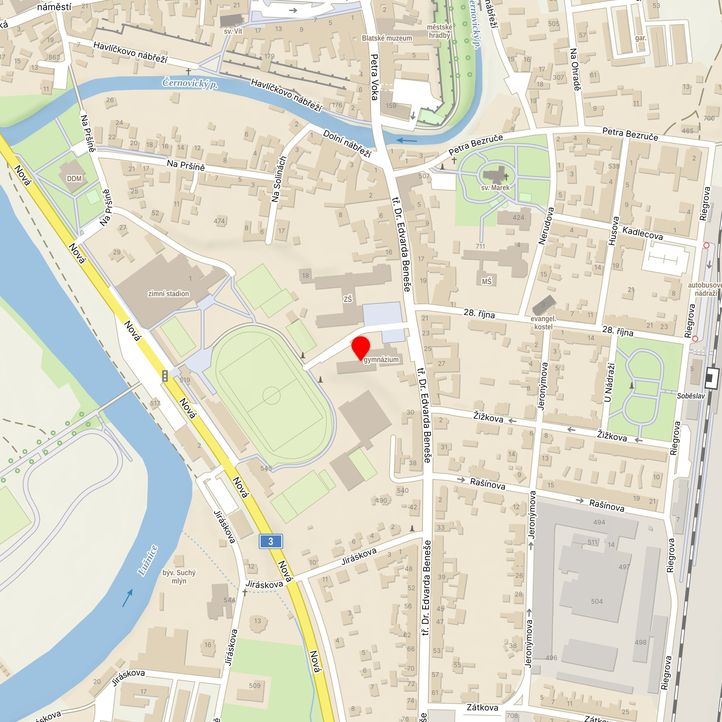 Mapa školy z Mapy.cz