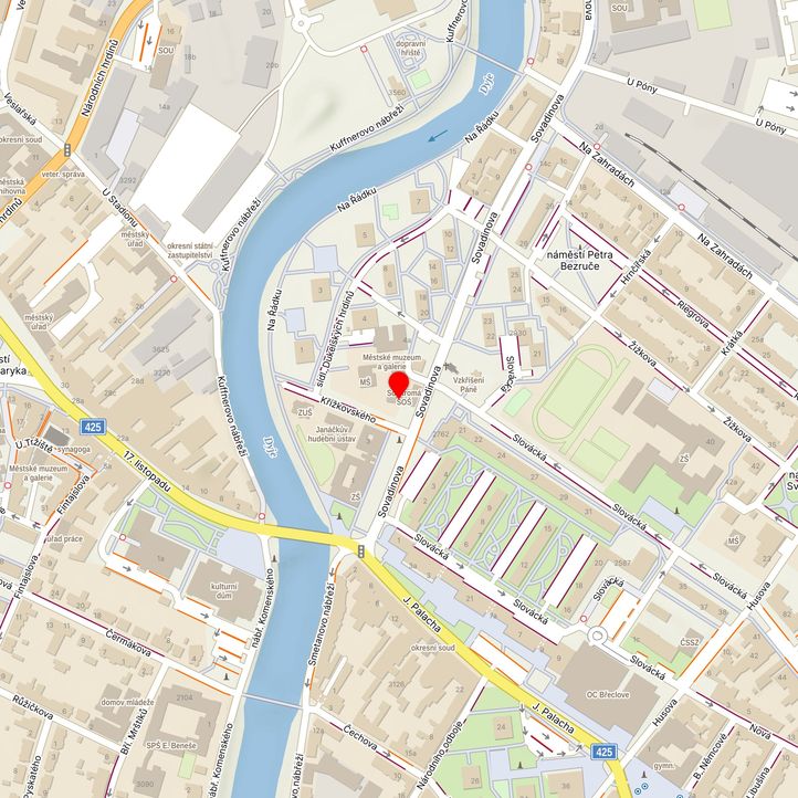 Mapa školy z Mapy.cz