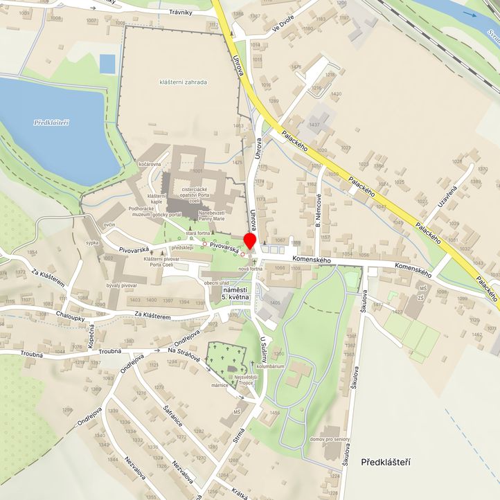 Mapa školy z Mapy.cz