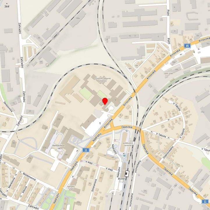 Mapa školy z Mapy.cz