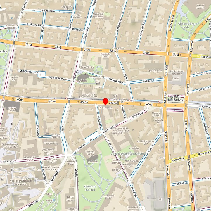 Mapa školy z Mapy.cz