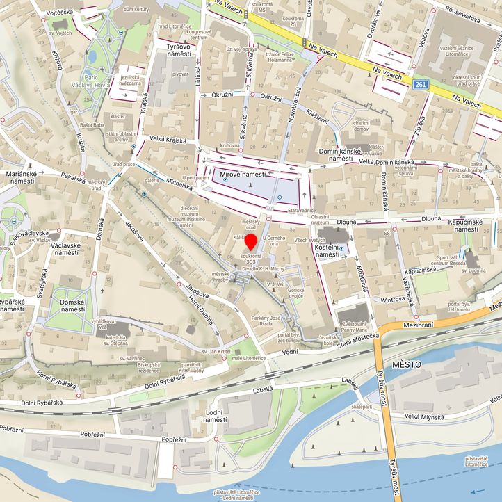 Mapa školy z Mapy.cz