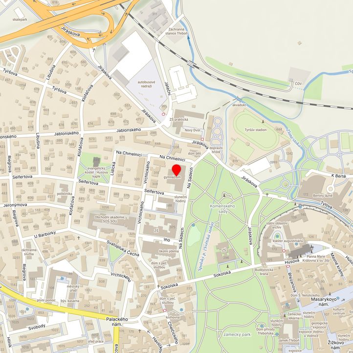 Mapa školy z Mapy.cz