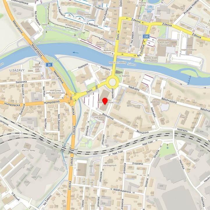 Mapa školy z Mapy.cz