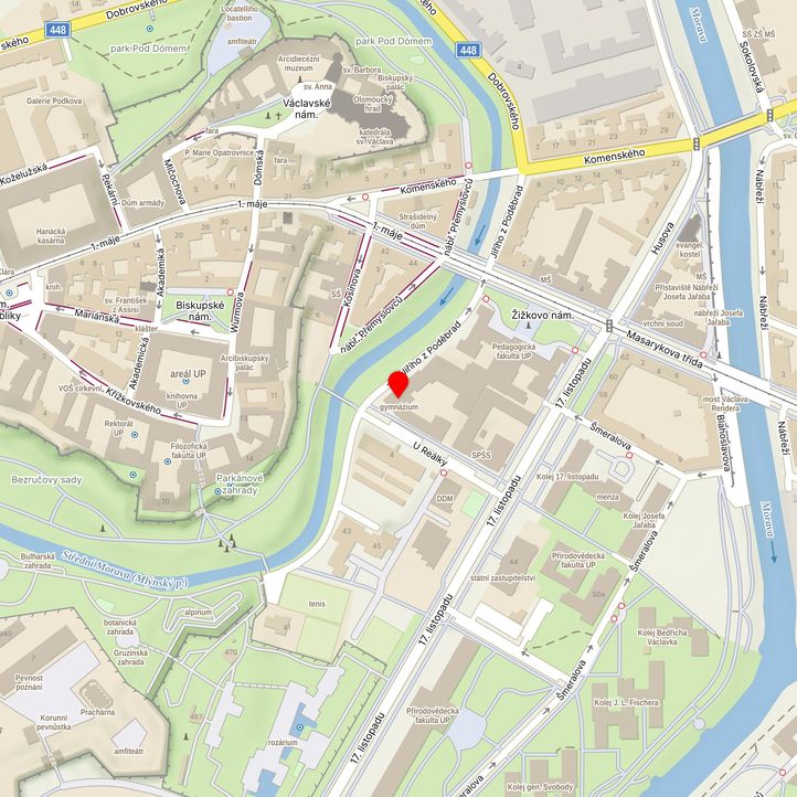 Mapa školy z Mapy.cz