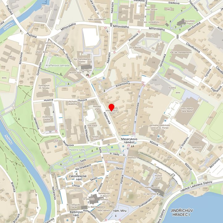 Mapa školy z Mapy.cz