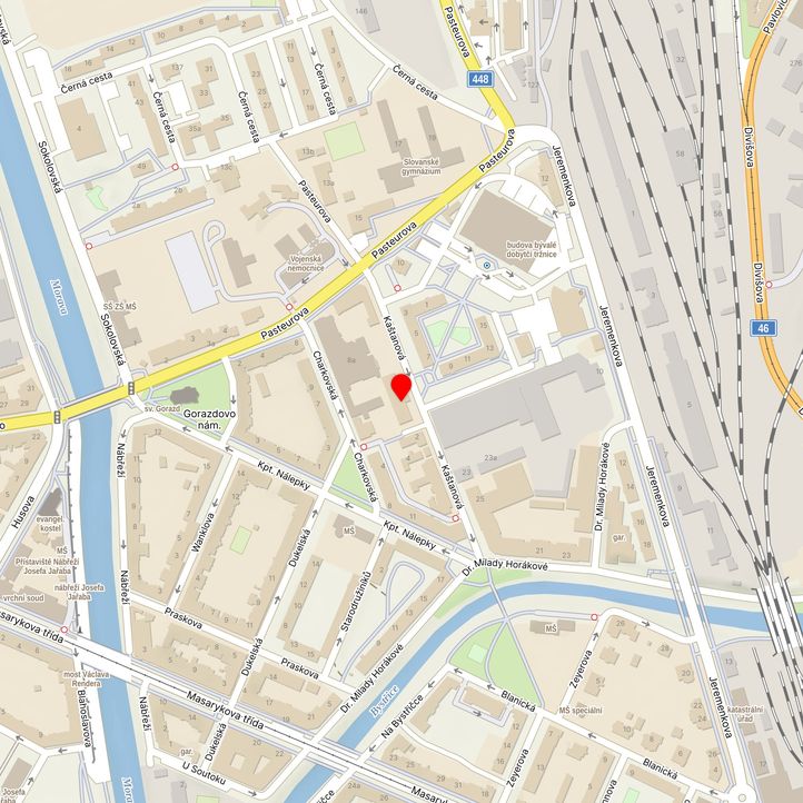 Mapa školy z Mapy.cz