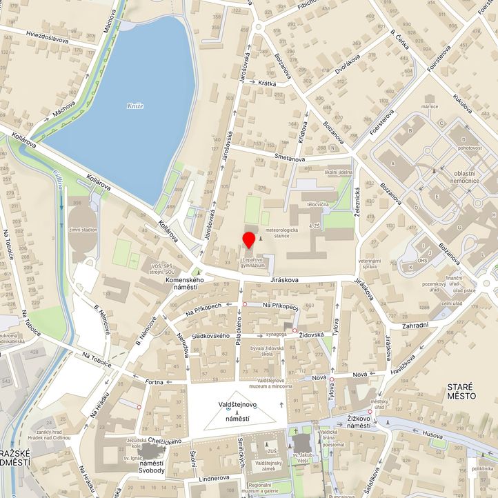 Mapa školy z Mapy.cz