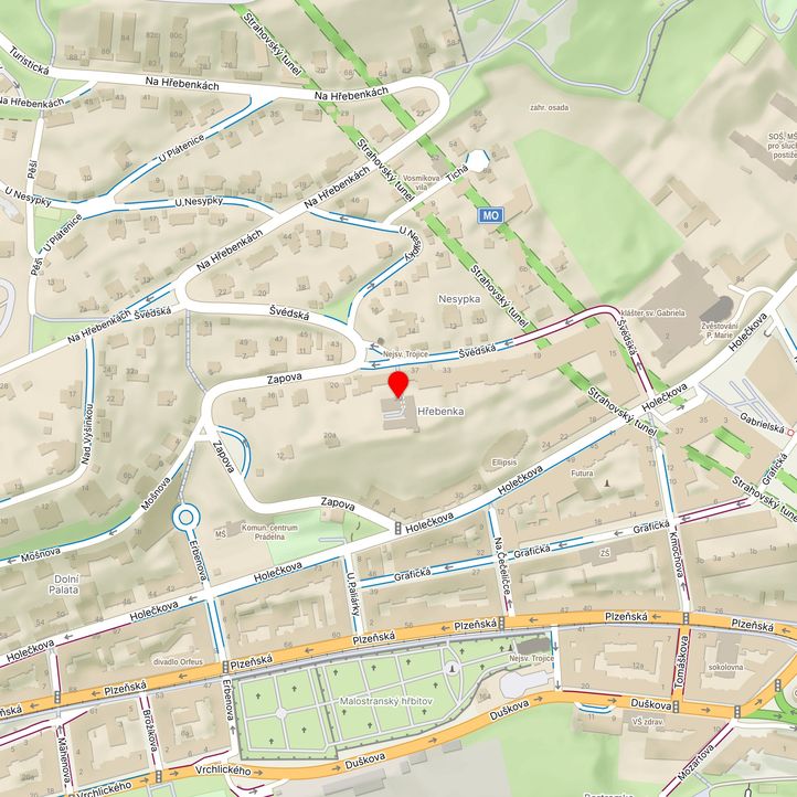 Mapa školy z Mapy.cz