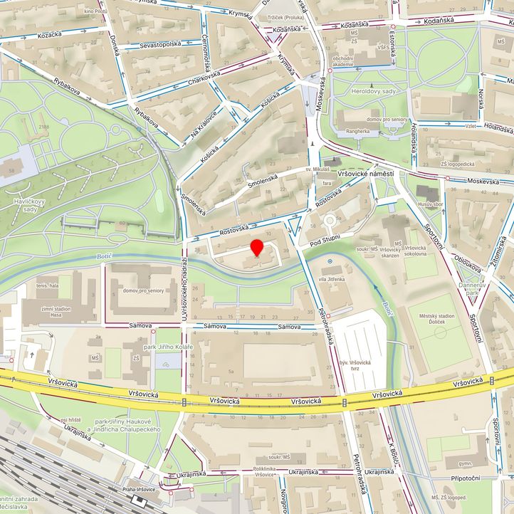 Mapa školy z Mapy.cz