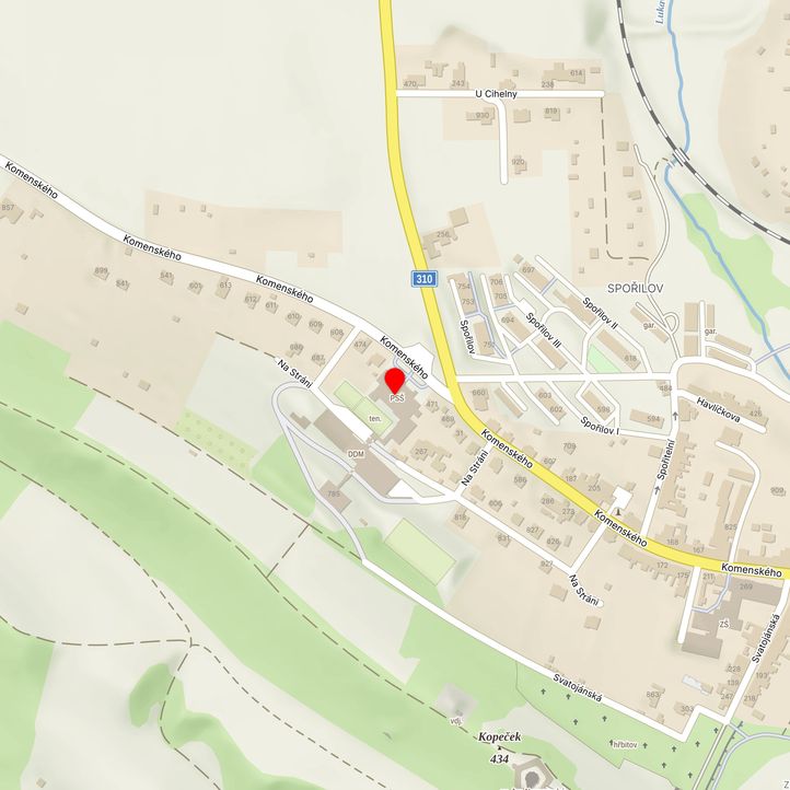 Mapa školy z Mapy.cz