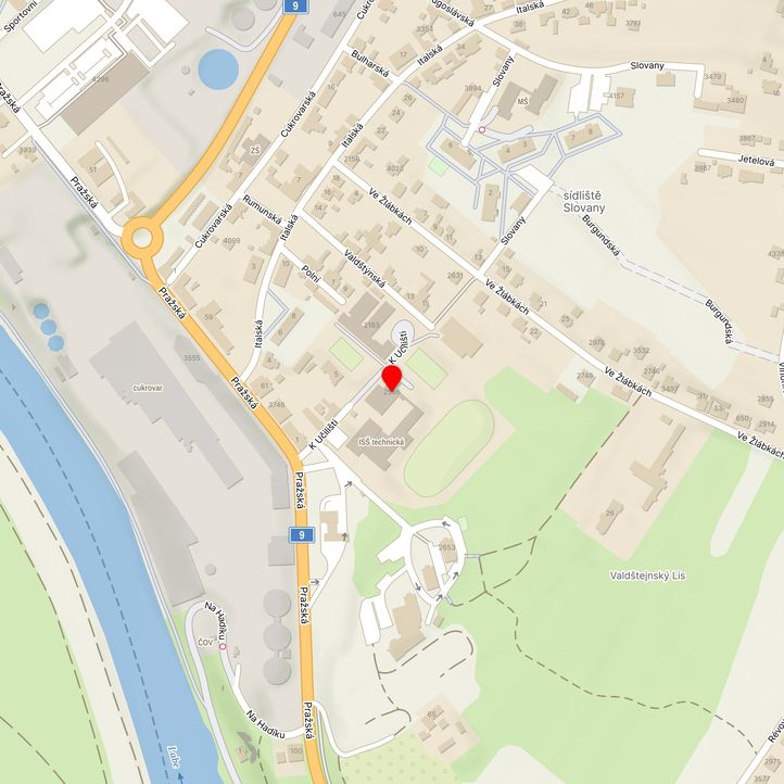 Mapa školy z Mapy.cz