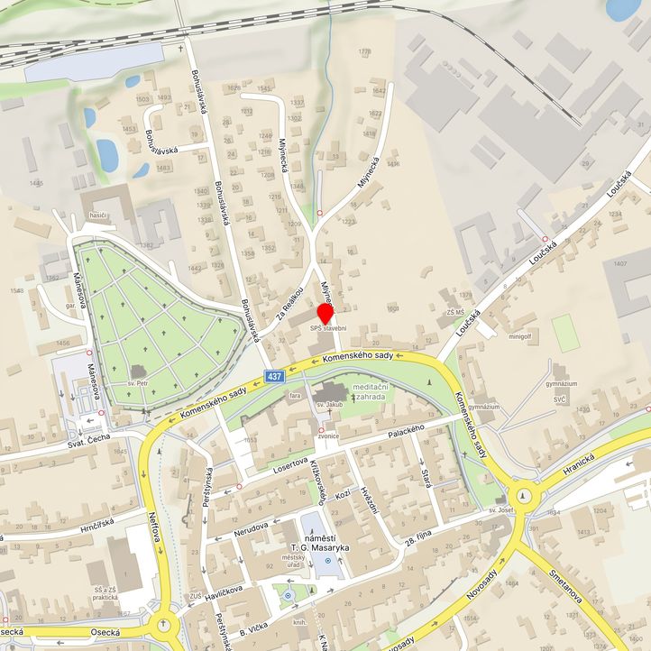 Mapa školy z Mapy.cz