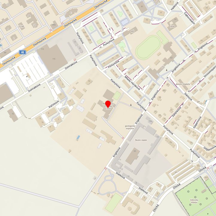 Mapa školy z Mapy.cz