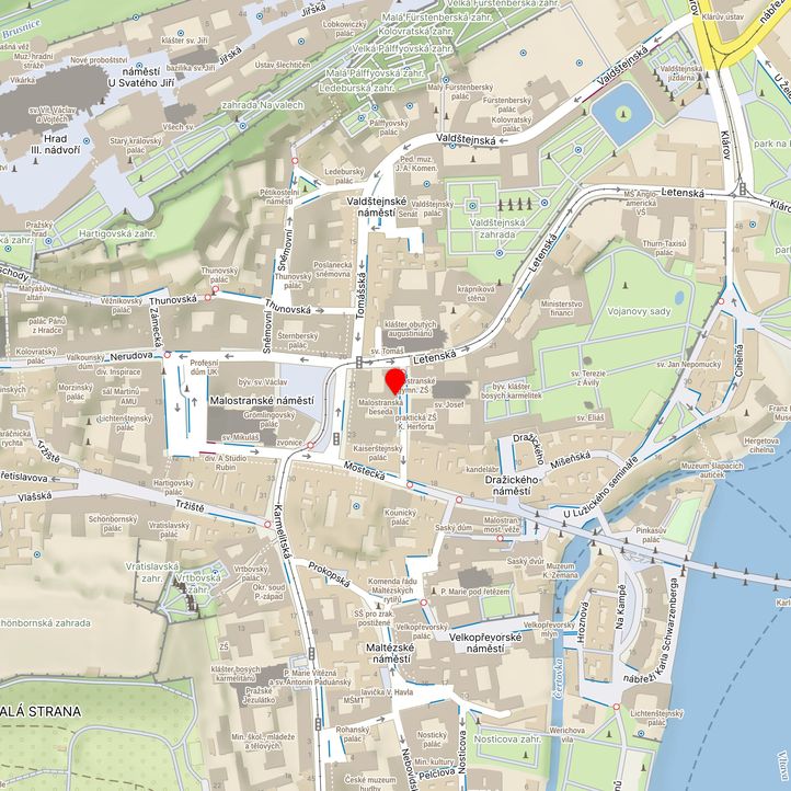 Mapa školy z Mapy.cz