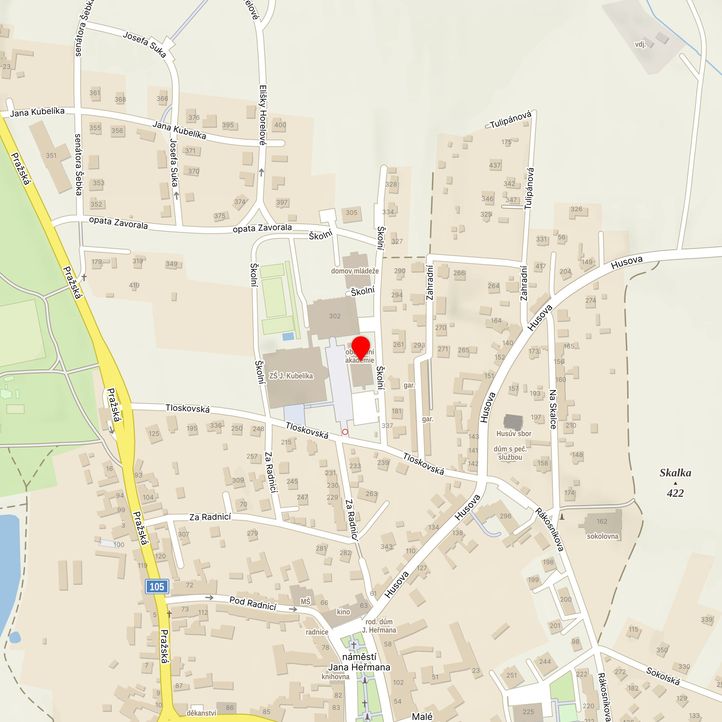 Mapa školy z Mapy.cz