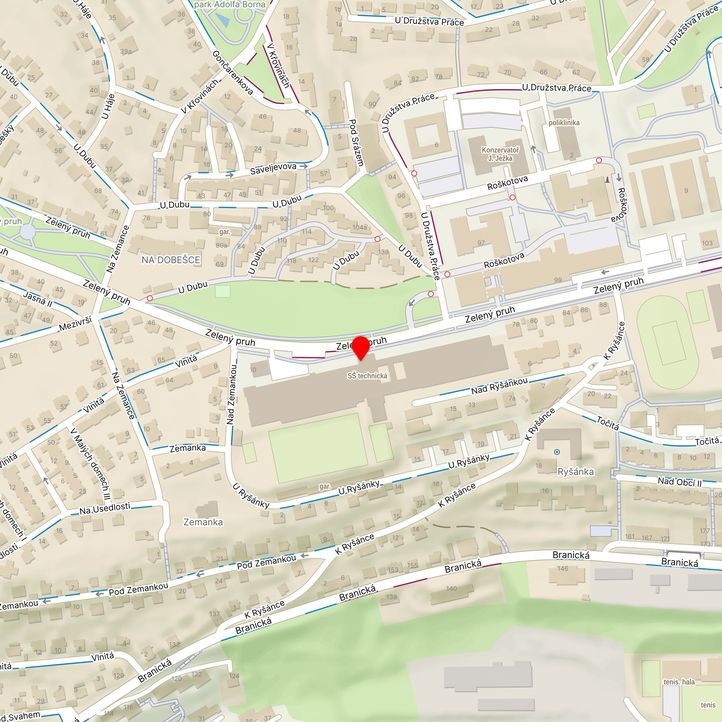 Mapa školy z Mapy.cz