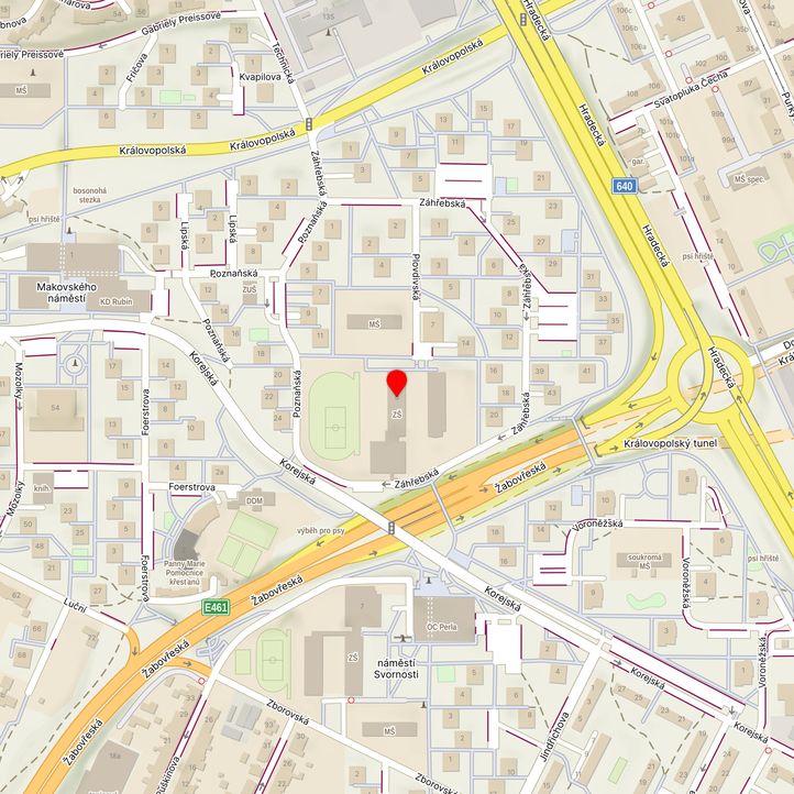 Mapa školy z Mapy.cz