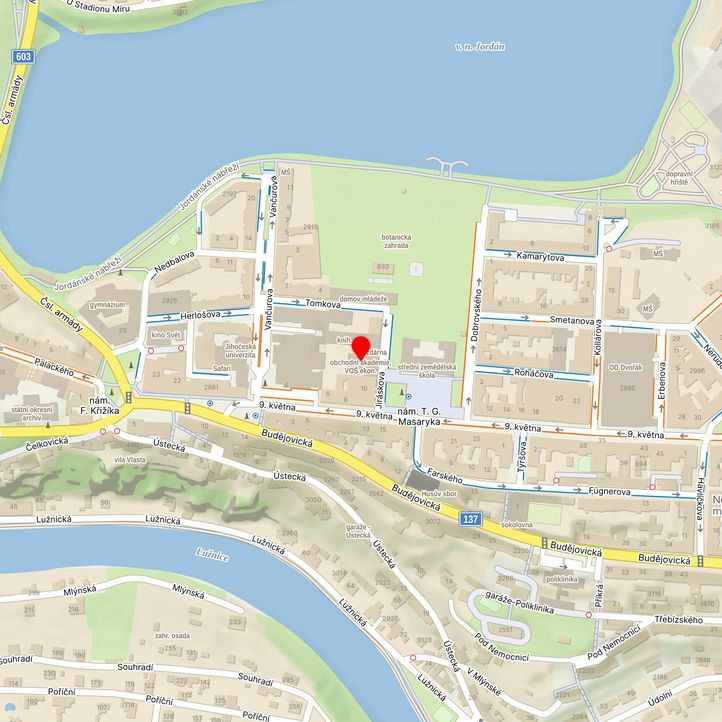 Mapa školy z Mapy.cz