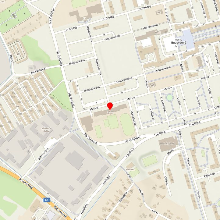 Mapa školy z Mapy.cz