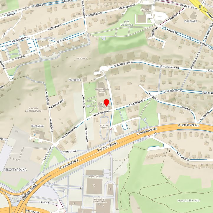 Mapa školy z Mapy.cz