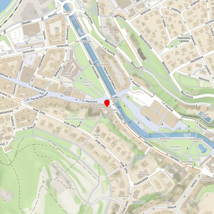 Mapa školy z Mapy.cz